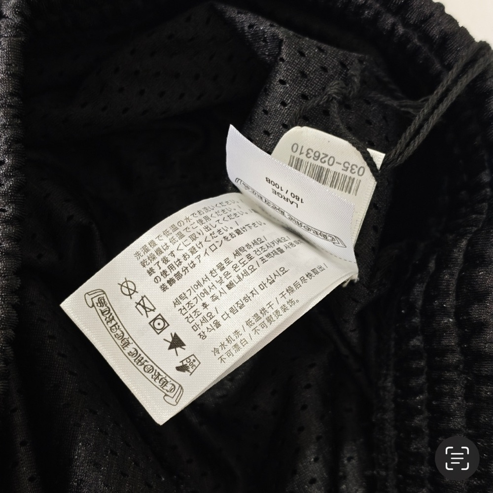 Chrome Hearts Black Mesh Athletic Shorts with Embroidered Logo - Picture 8 of 9